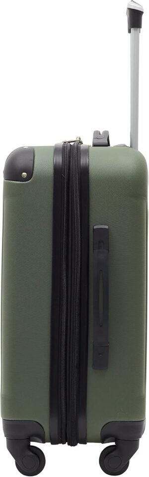 Travelers Club Chicago Hardside Expandable Spinner Luggage, Thyme Green, 20" Carry-On - Image 2
