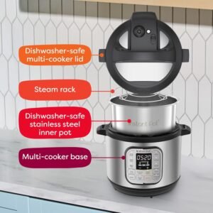 Instant Pot Duo 7-in-1 Electric Pressure Cooker, Slow Cooker, Rice, Steamer, Sauté, Yogurt Maker, Warmer & Sterilizer, Includes App With Over 800 Recipes, Stainless Steel, 6 Quart - Image 3
