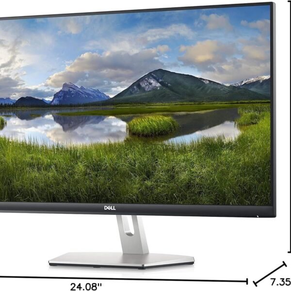 Dell S2721D 27 Inch 1440p QHD, IPS Ultra-Thin Bezel Monitor, AMD FreeSync, HDMI, DisplayPort, Built in Speakers, VESA Certified, Silver