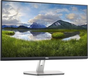 Dell S2721D 27 Inch 1440p QHD, IPS Ultra-Thin Bezel Monitor, AMD FreeSync, HDMI, DisplayPort, Built in Speakers, VESA Certified, Silver - Image 2