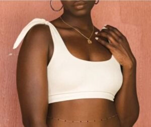 Toluca Swim Clara Simple Scoop Top - Ivory Micro Waffle - Image 3