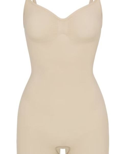 SKIMS Beige Seamless Sculpt Mid Thigh Bodysuit Sizes L-XL/2X-3X