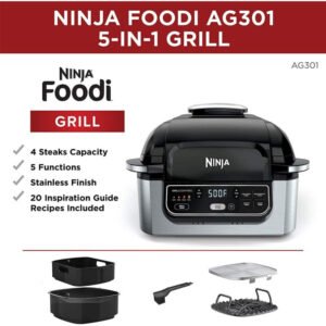 Ninja Foodi AG301 4qt Indoor Grill and Air Fryer - Black - Image 6